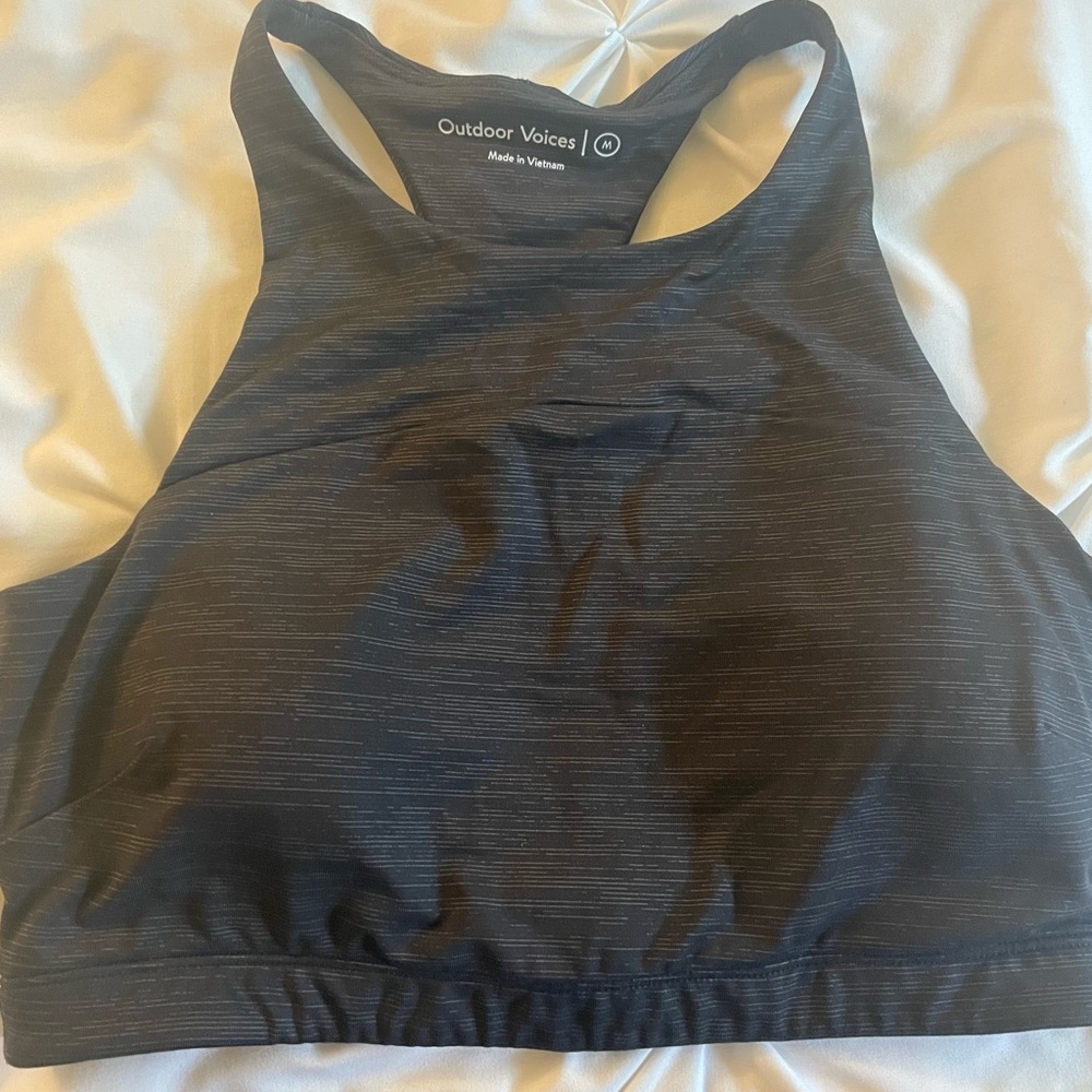 Outdoor Voices Heather Grey Sports Bra